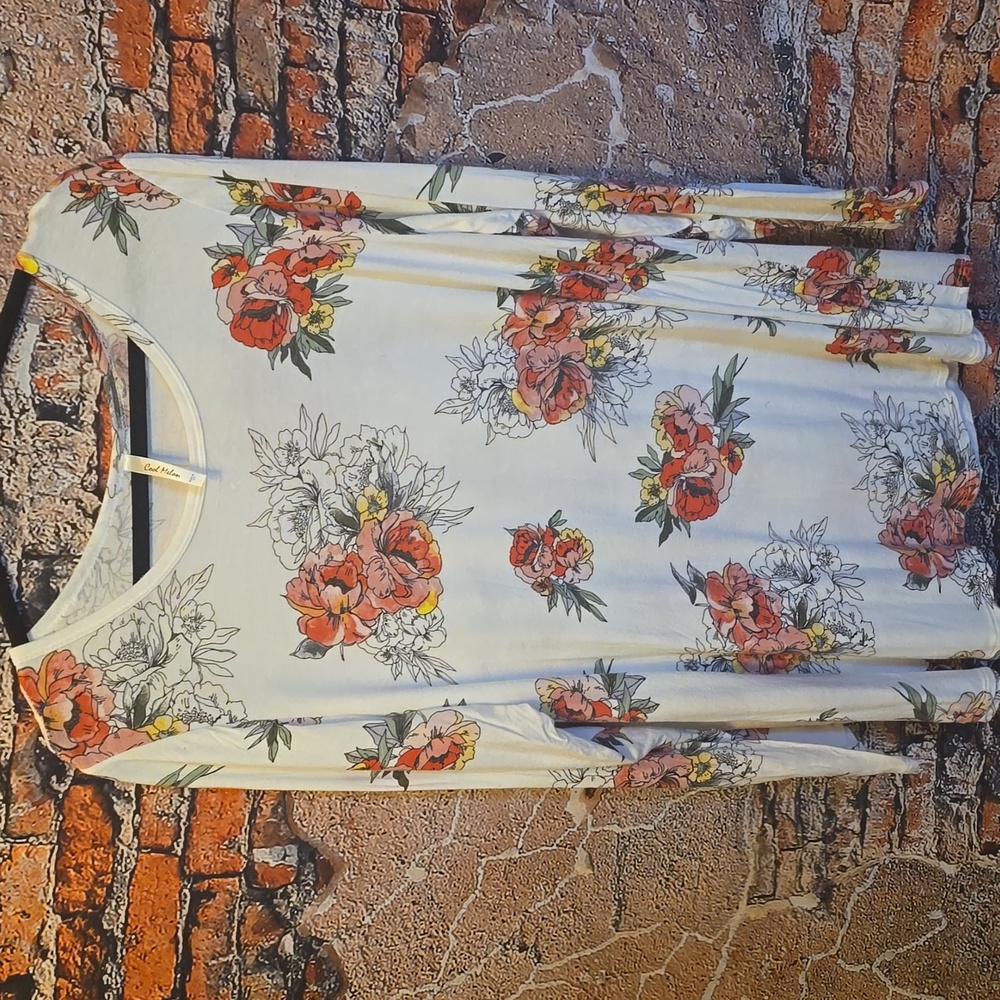 Cool Melon Floral Long Sleeve Women's Top
